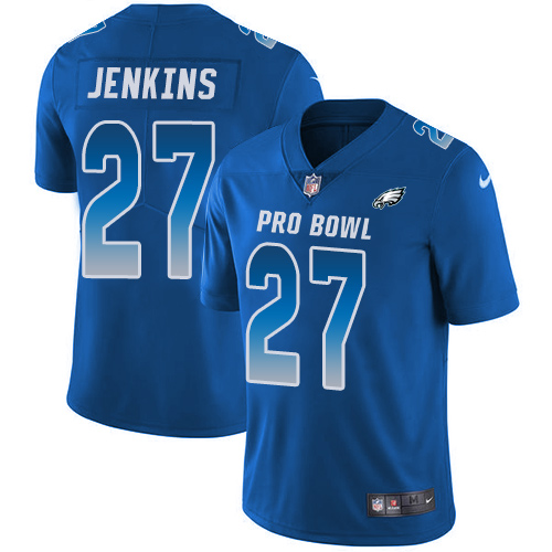 Nike Eagles #27 Malcolm Jenkins Royal Youth Stitched NFL Limited NFC 2018 Pro Bowl Jersey